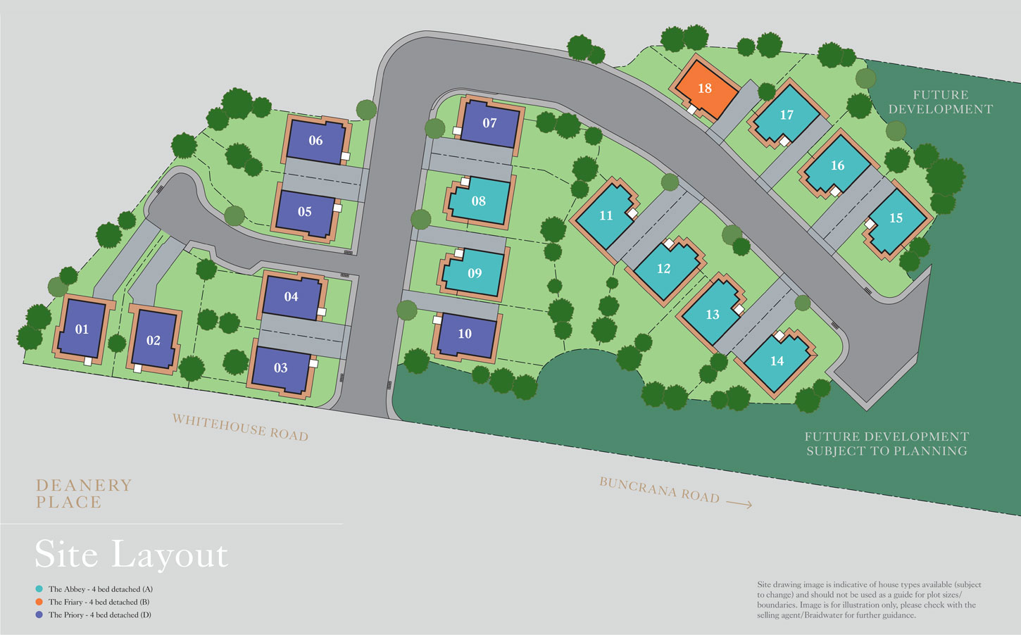 Deanery Place Site Map